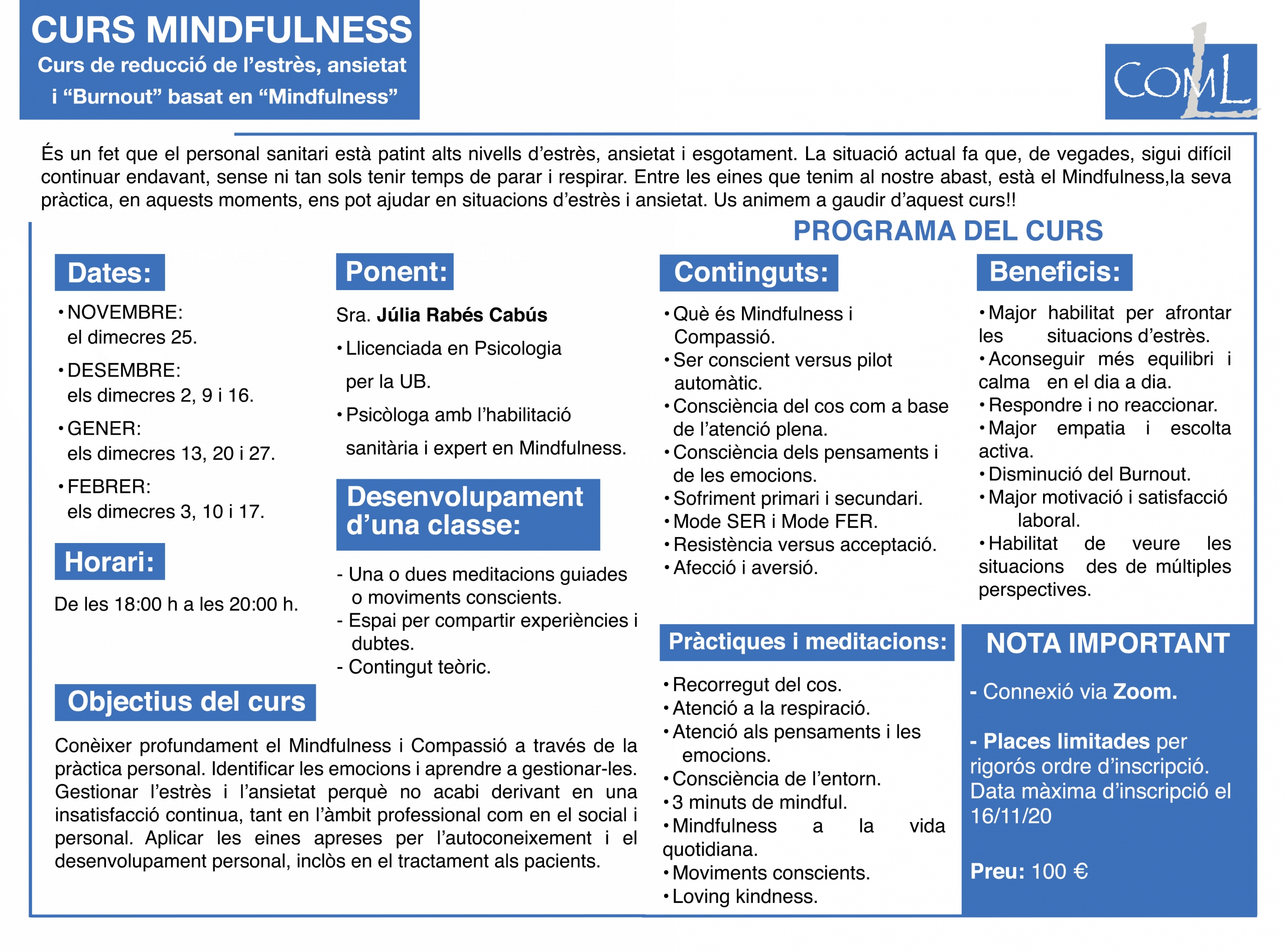 Cursos mindfulness